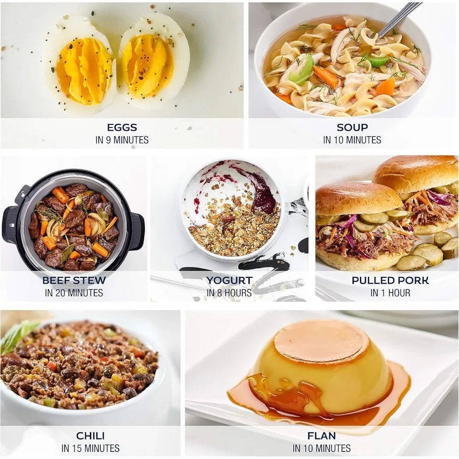 LUX LCD 6 Quart Programmable Electric MultiCooker for Home Kitchen: Advanced Pressure Cooking Slow Simmering Rice Preparation Y