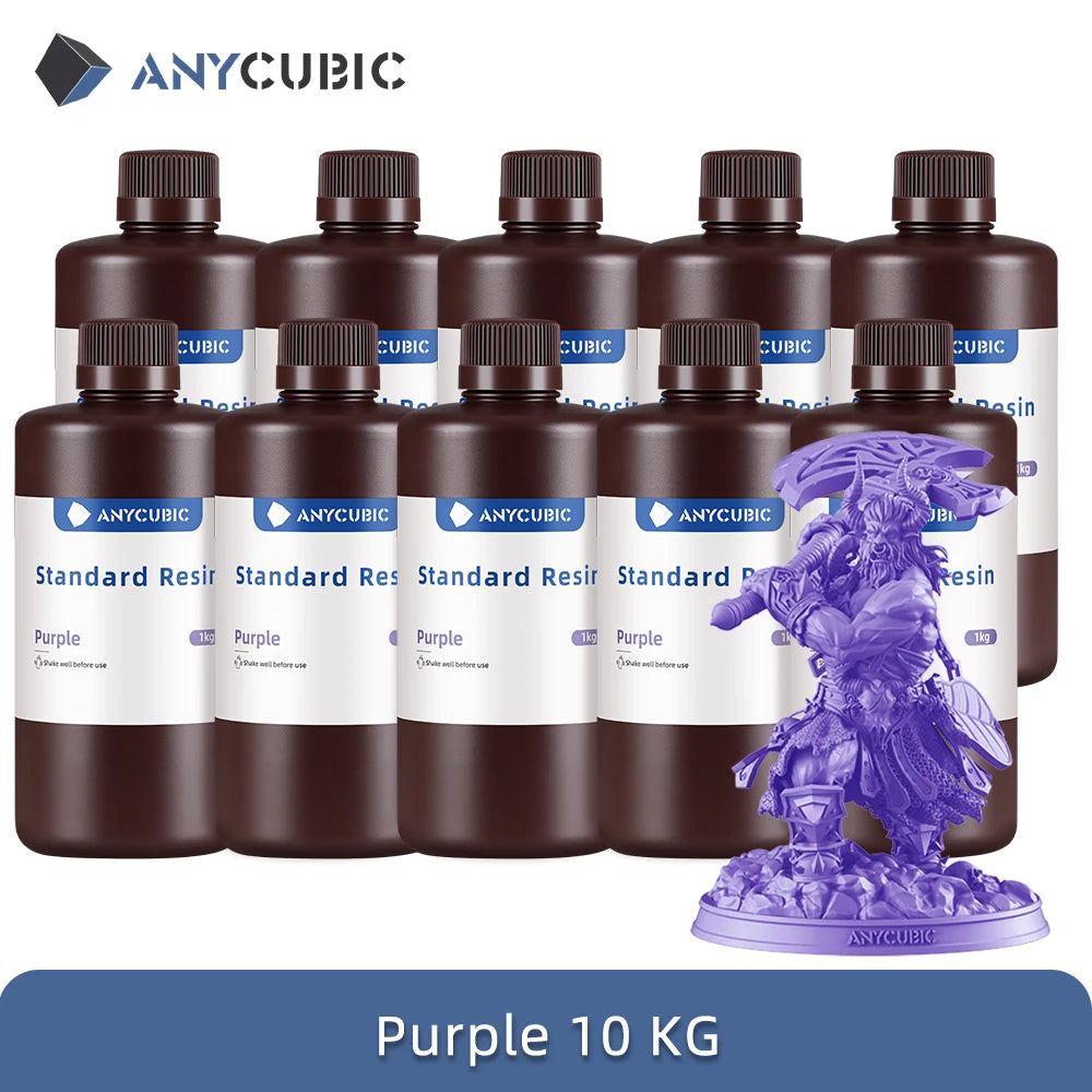 Anycubic 10KG 405nm UV Resin LCD 3D Printer High Precision Photosensitive Resin Printing Material Standard Resin For Photon Mono