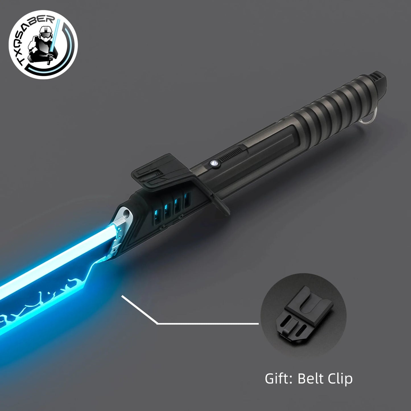 TXQSABER Dark Saber Smooth Heavy Dueling Lightsaber Proffie 2.2 Board with SD card FOC Volume Adjustment Jedi Laser Sword Toys