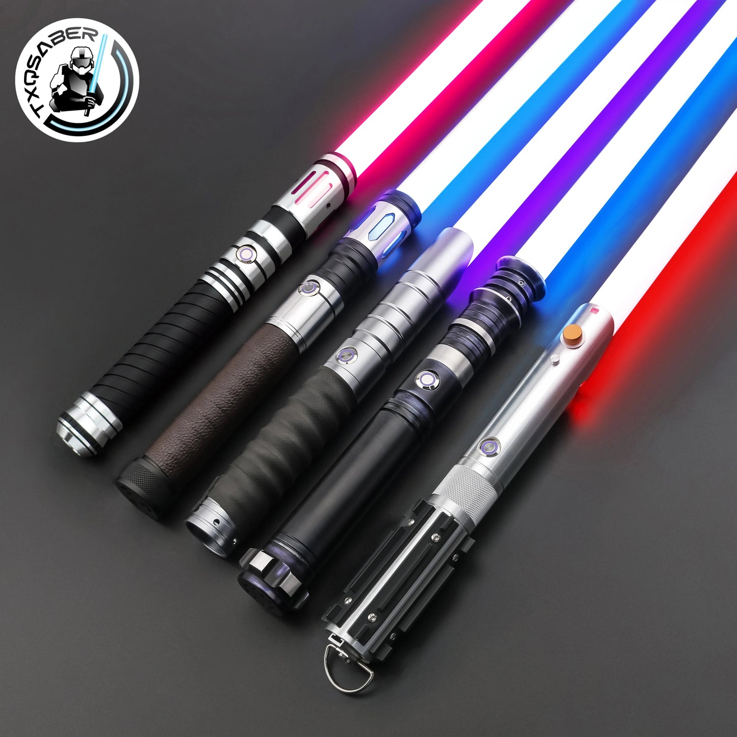 TXQSABER NEO PIXEL Lightsaber RGB Smooth Swing Laser Combat Heavy Dueling Jedi Saber Sword Blaster Luminous Toy Laser Cosplay