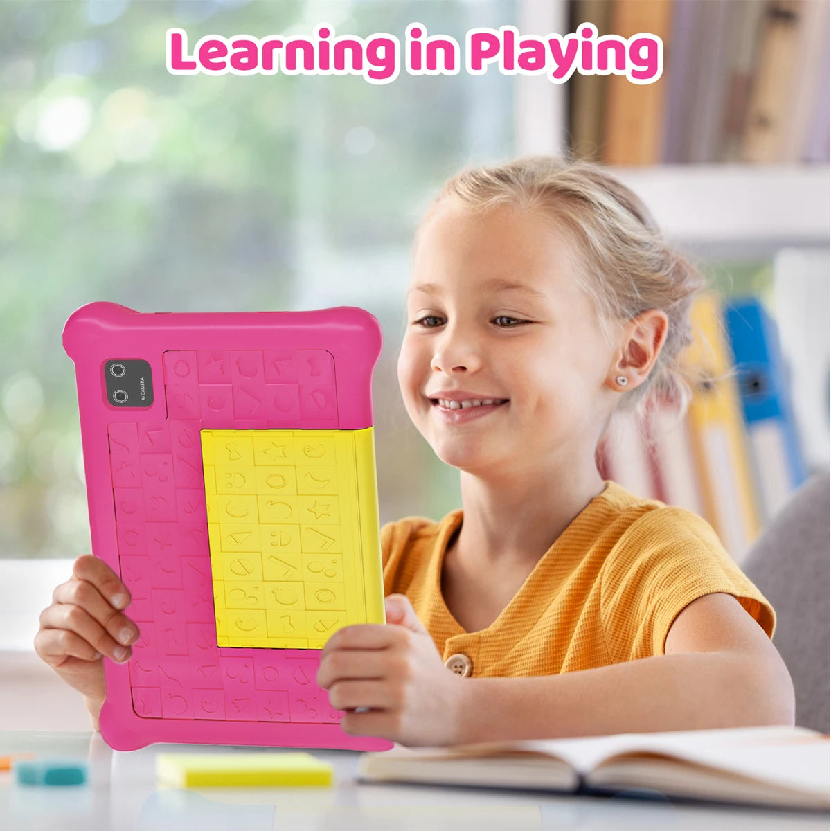 New 7 inch Kid Tablet Android 13 Quad Core 5GB RAM 32GB ROM 128GB Expand WiFi Bluetooth Children's Gift Kids Software Game Pad