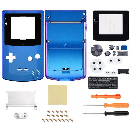 eXtremeRate IPS Ready Upgraded Full Housing Cover Shell with Buttons for Gameboy Color for GBC - Fit for GBC OSD IPS