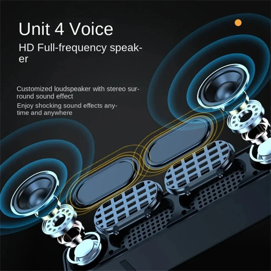 Original Bluetooth Subwoofer Soundbar TV Audio Echo Wall Computer Speaker Home Theater Music Wireless Blueooth Speaker Gift