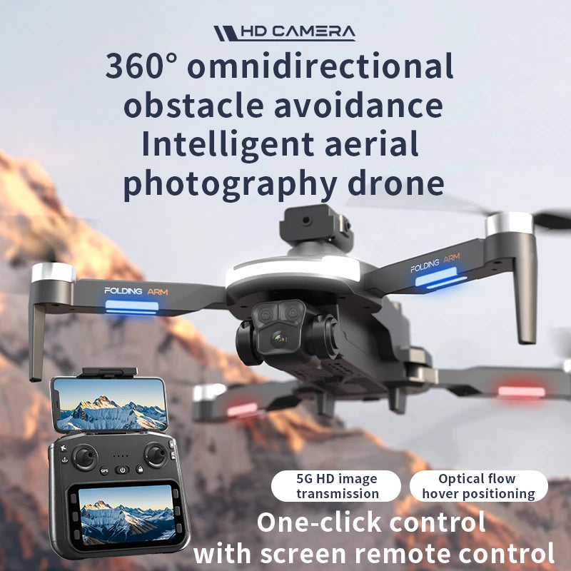 CZ20 RC Drone 8K GPS HD Dual Camera Brushless WIFI FPV Aircraft Obstacle Avoidance Optical Flow UAV Quadcopter with 3 Batteries