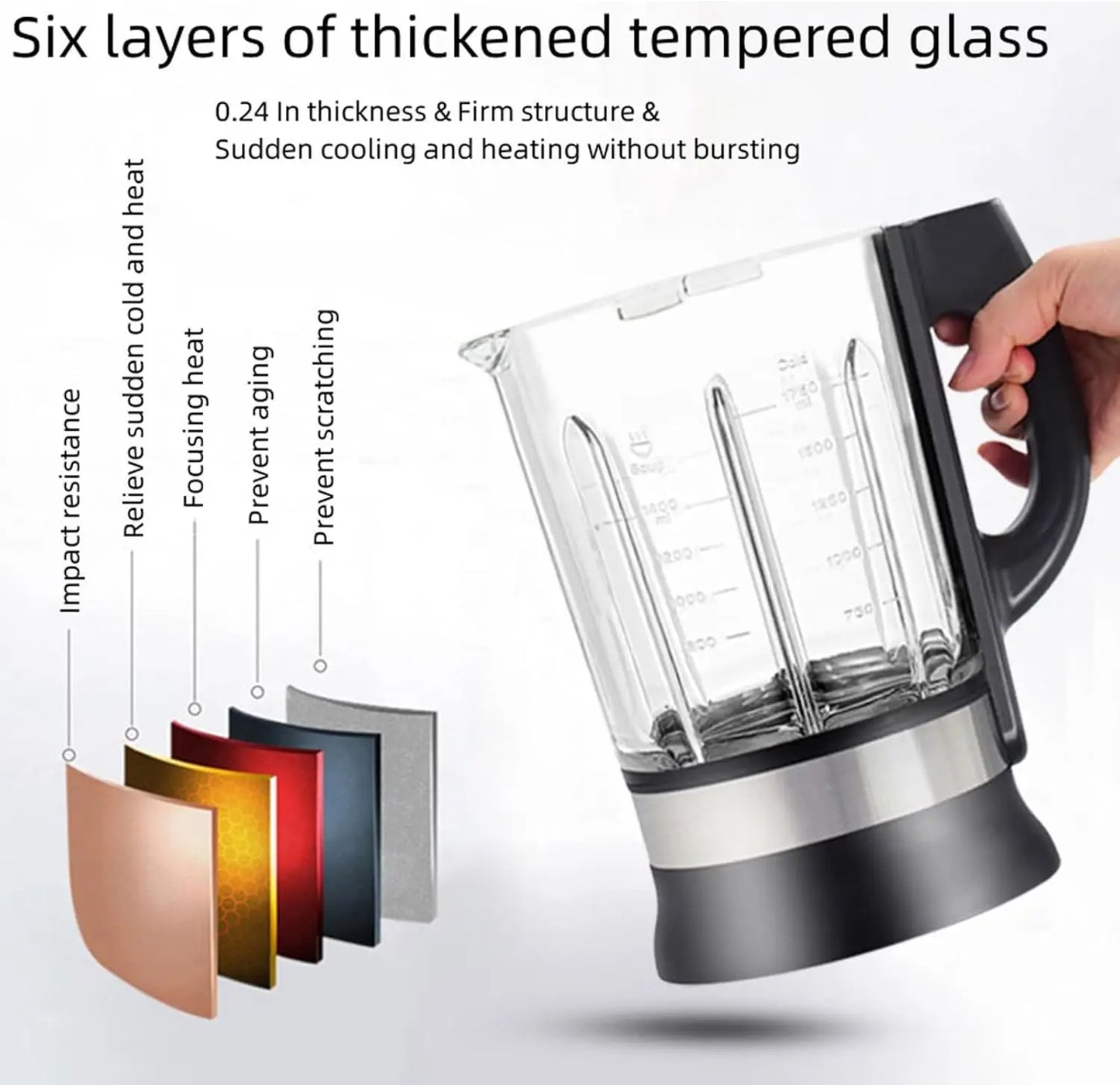 Countertop Food Blender,Hot Soup Maker,High-Speed Kitchen Food Processor with 9 One Touch Programs,12H Preset,Self-Cleaning,Crus