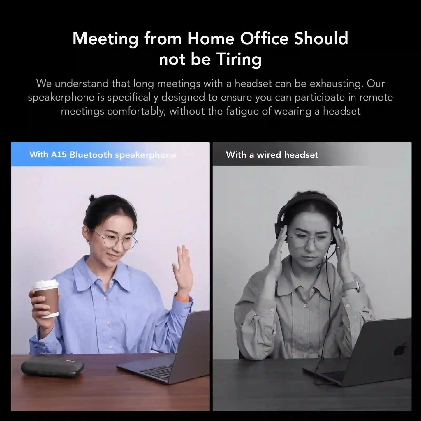 A15 Portable Mini Bluetooth Speakerphone Audio System Sound for Home Office Trip on PC/laptop/smartphone/tablet