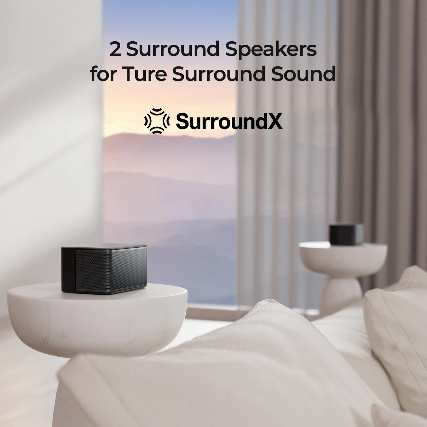 ULTIMEA 450W 5.1 Dolby Atmos Sound Bar, 3D Surround Sound System for Home Theater TV, 2 Surround Speakers & Wireless Subwoofer