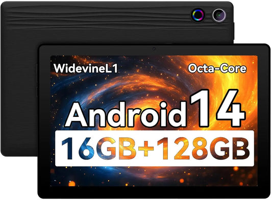 URAO A7 11 Inch Android Tablet 16GB RAM 128GB ROM 1TB Expansion 8-Core Processor Widevine L1 Dual Camera 6800mAh WiFi6 BT5.3