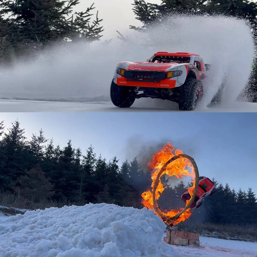 1:14 70KM/H 4WD RC Car With Light Brushless Motor Remote Control Cars High Speed Drift Monster Truck Toys for Adults Kids