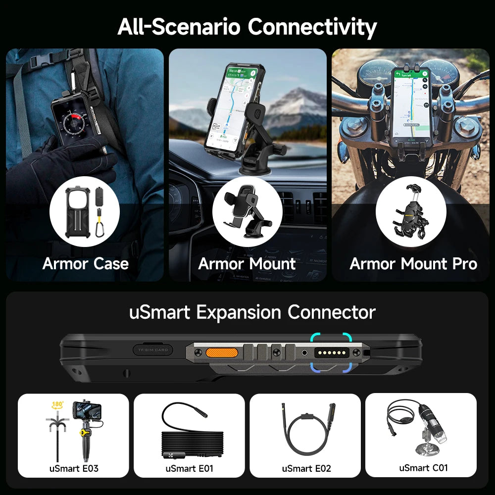 [Ship From US]Ulefone Armor 28 Pro 5G AI Rugged Phone 512GB ROM Up to32GB RAM Smartphone Android 15 120W 10600mAh 6.67"AMOLED