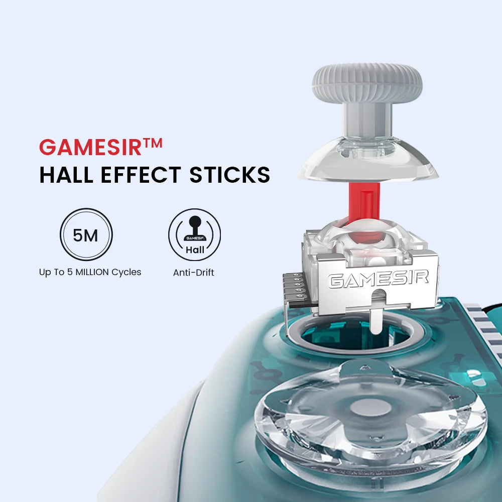 GameSir X3 Pro Mobile Gaming Controller, Hall Effect Joysticks & Built-in Cooling Fan for Android Cellphone and iPhone