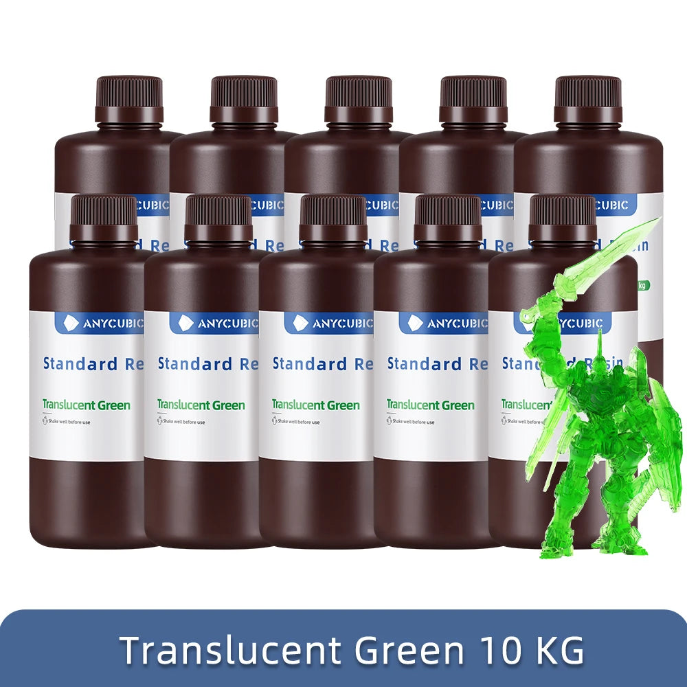 Anycubic 10KG 405nm UV Resin LCD 3D Printer High Precision Photosensitive Resin Printing Material Standard Resin For Photon Mono