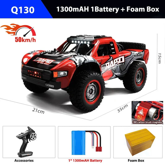 1:14 70KM/H 4WD RC Car With Light Brushless Motor Remote Control Cars High Speed Drift Monster Truck Toys for Adults Kids