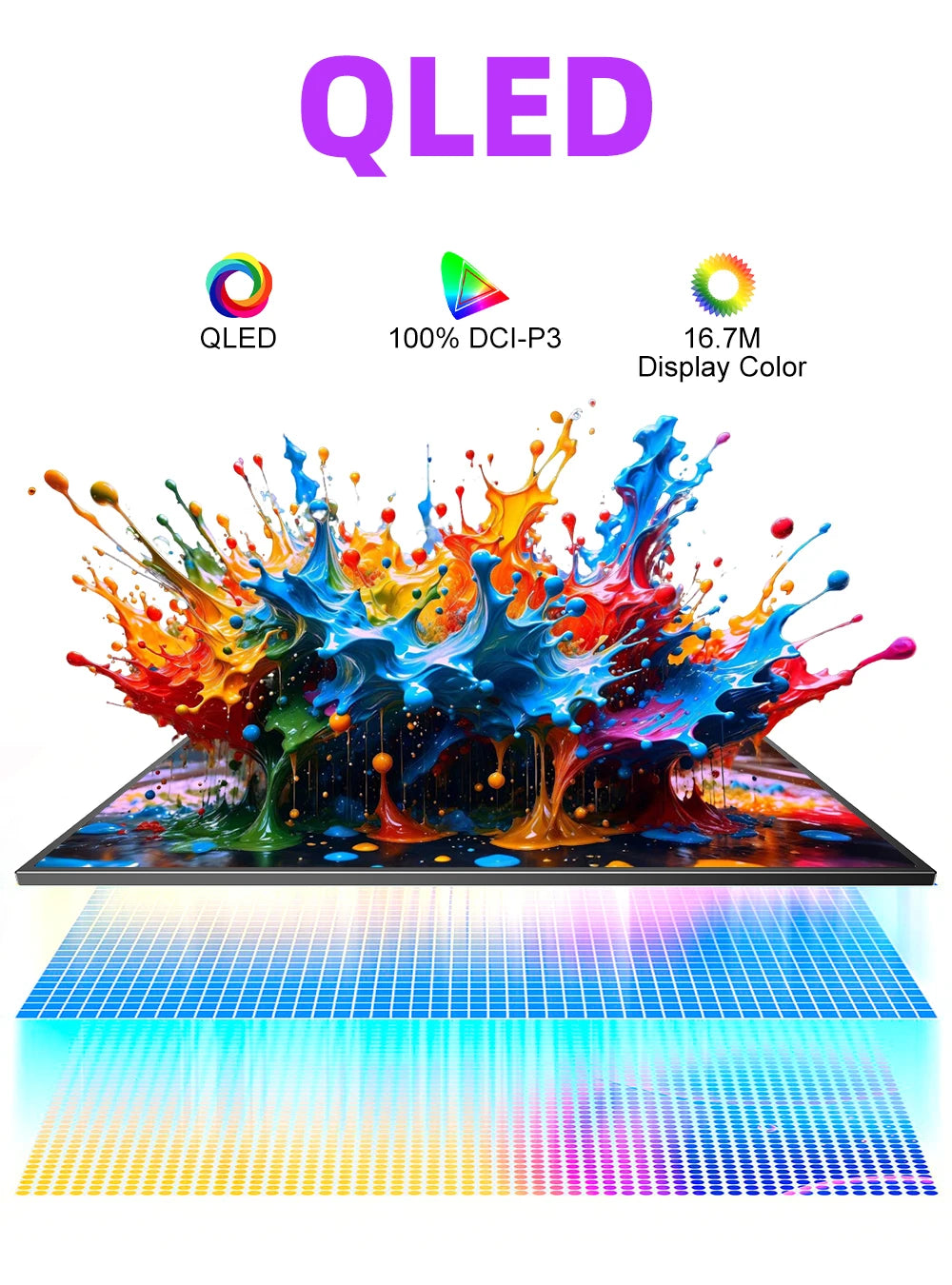 UPERFECT 22" Portable Touchscreen Monitor 2560*1440 Built-in VESA External Second Touch Screen Display For Laptop/PC/Phone MAC