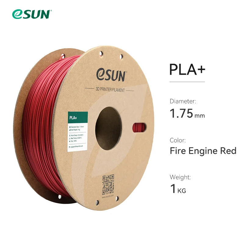 eSUN 3D Printer Filament PLA+ 1.75mm Dimensional Accuracy +/- 0.03mm 1KG (2.2 LBS) Spool 3D Printing Material For 3D Printers