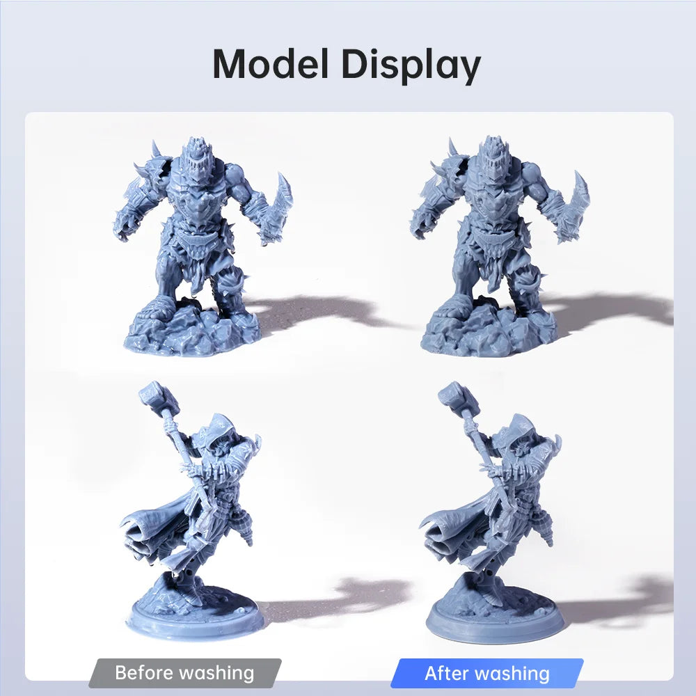 ANYCUBIC Wash & Cure 3 For Photon Mono 4 LCD SLA 3D Printer Models UV Rotary Curing Resin Cleaning Machine 2 in 1