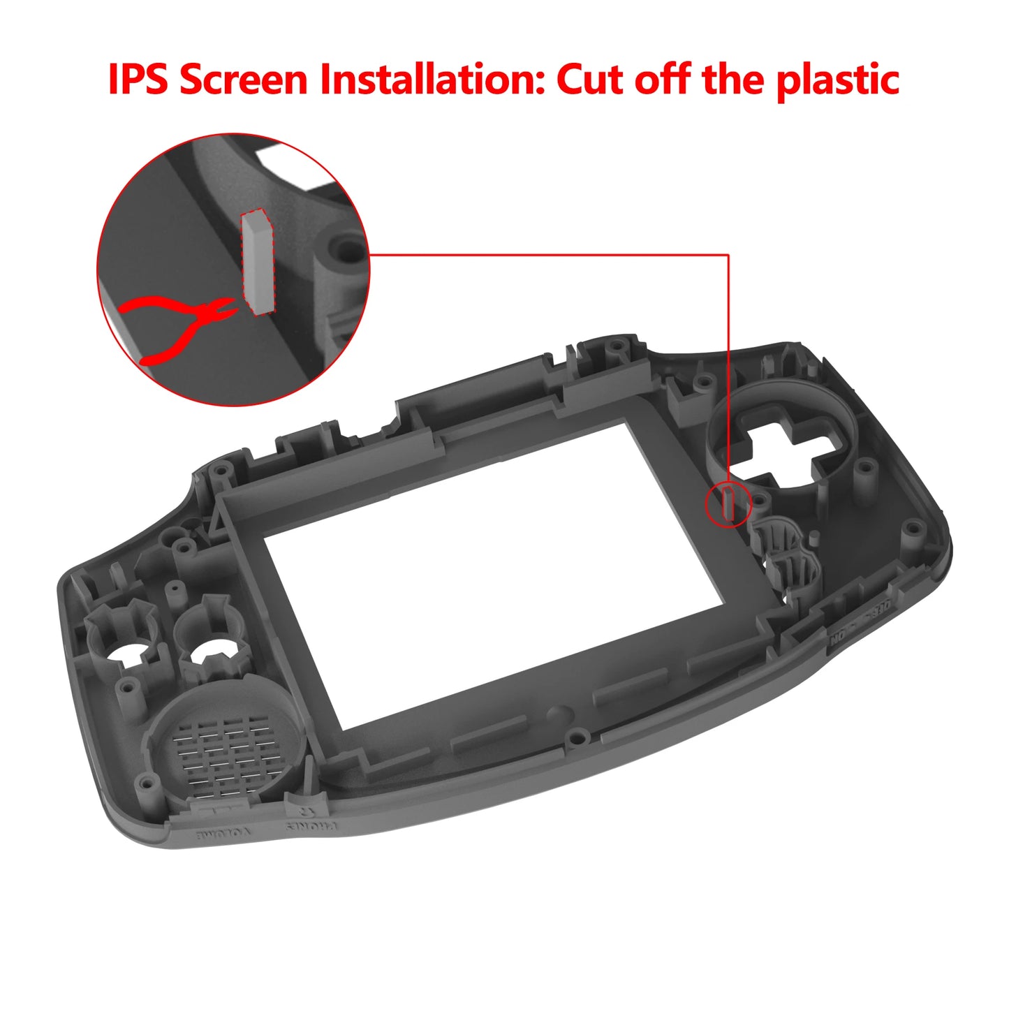eXtremeRate IPS Ready Upgraded Replacement Shell Full Housing Cover Buttons for Gameboy Advance - for Both IPS & Standard LCD