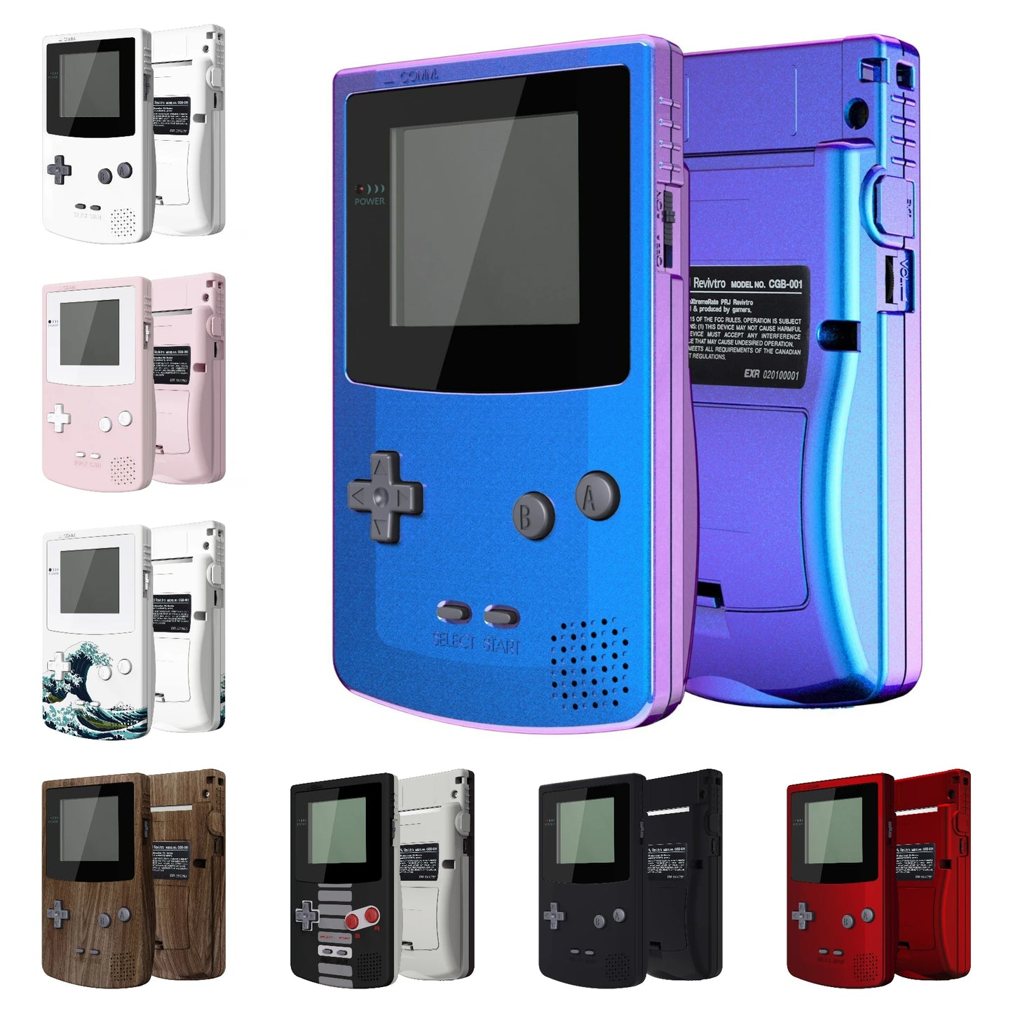 eXtremeRate IPS Ready Upgraded Full Housing Cover Shell with Buttons for Gameboy Color for GBC - Fit for GBC OSD IPS