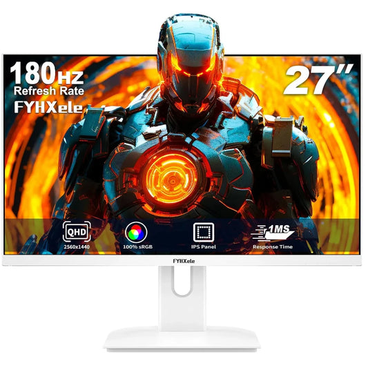 FYHXele 27 inch 180Hz IPS Gaming Monitor 1Ms Fast Response Speed 1920 * 1080 HDMI DP Ultrawide PC Support Vesa Wall Mount