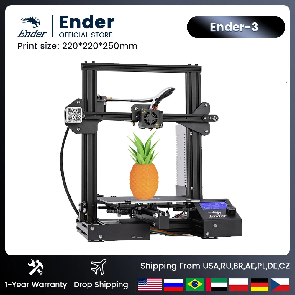 Creality Ender-3 New Generation 3D Printer With CR-touch Upgraded Kit Optional Set V-slot Resume Power Failure Printing