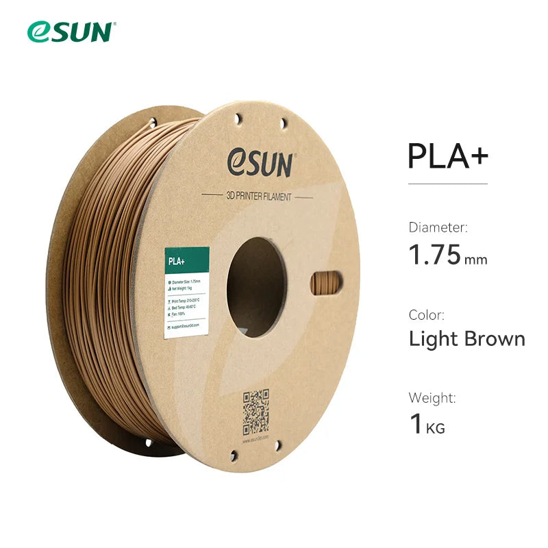 eSUN 3D Printer Filament PLA+ 1.75mm Dimensional Accuracy +/- 0.03mm 1KG (2.2 LBS) Spool 3D Printing Material For 3D Printers