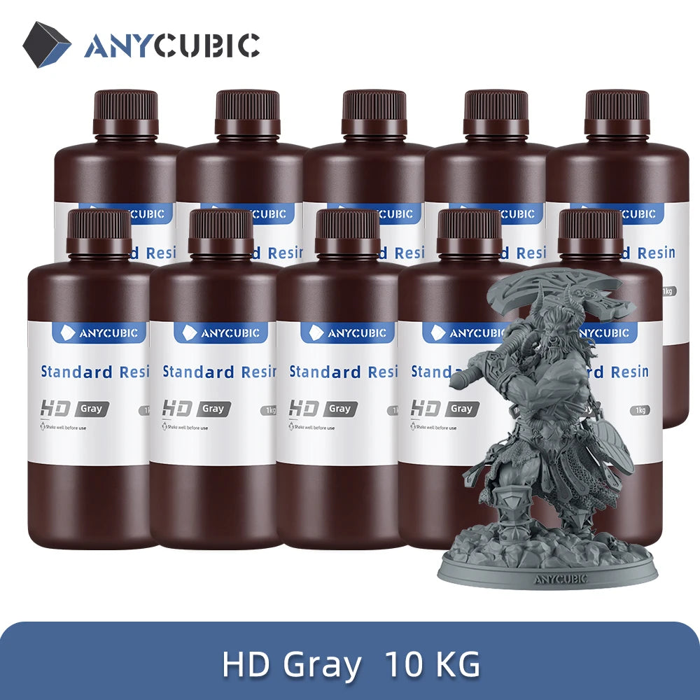 Anycubic 10KG 405nm UV Resin LCD 3D Printer High Precision Photosensitive Resin Printing Material Standard Resin For Photon Mono