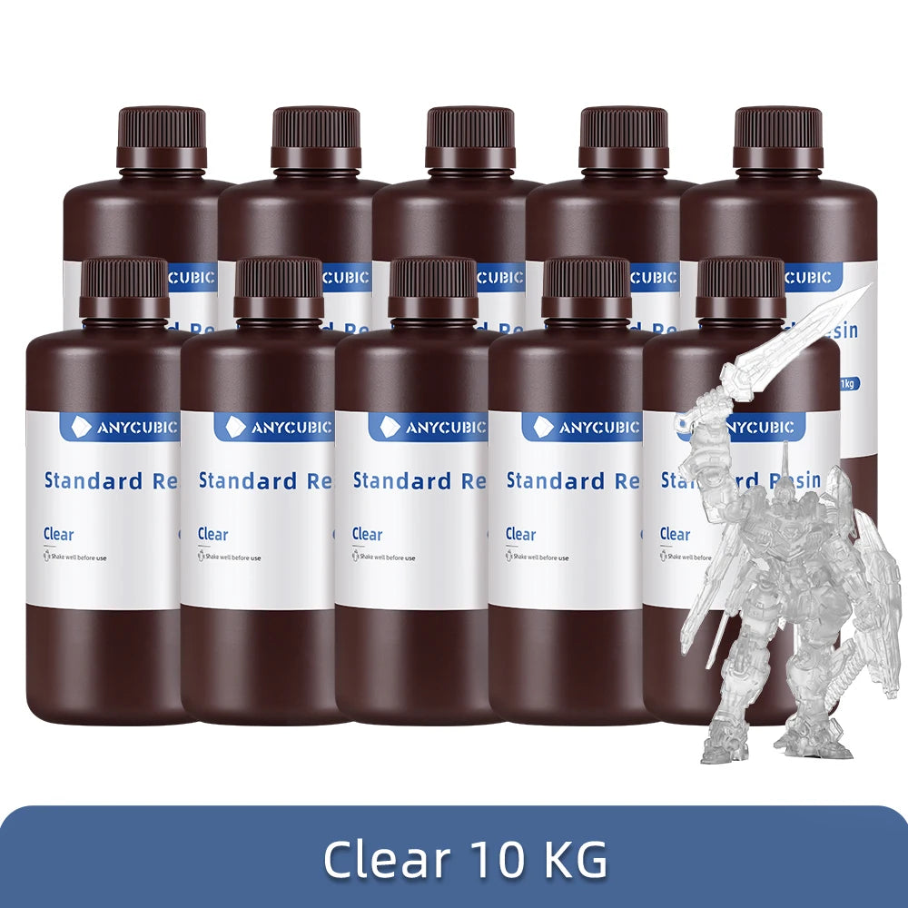 Anycubic 10KG 405nm UV Resin LCD 3D Printer High Precision Photosensitive Resin Printing Material Standard Resin For Photon Mono